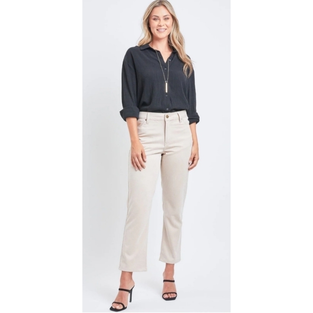 NEW Royalty For Me Soft  Stretch Suede Twill Comfort Straight Leg Pant